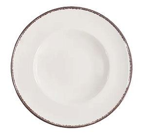 Conjunto 6 Pratos Massa Creme Rustica