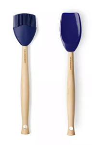 KIT PINCEL E COLHER DE SILICONE AZURE BLUE