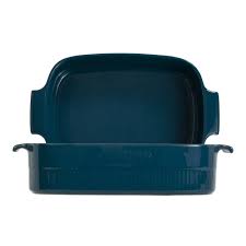 Travessa Retangular Em Porcelana Assar E Servir 37X26 - VERDIGRIS