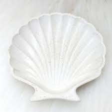 Conjunto 2 Concha Do Mar Branca Com Areia