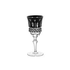 Taça de Cristal Flauta para Licor preto