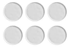 Conjunto com 6 Pratos Raso Bio New White 27,5cm