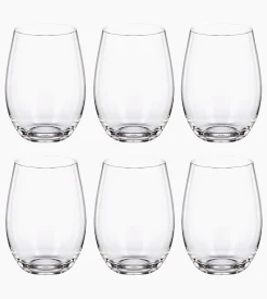 Jogo com 6 Copos de Vidro Balão 470ml Design Elegante e Resistente Ideal para Suco Água