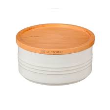 Pote Com Tampa de Madeira 420ml