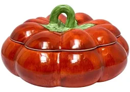 Compoteira Abobora Gr Ceramica Tomato Relevo