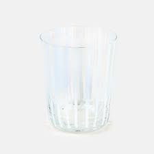 Conjunto 6 copos agua transparente e branco