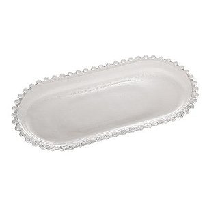 Travessa Cristal Oval Pearl 30X15 Cm