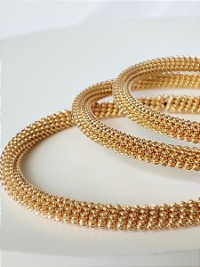 Bracelete espiral texturizado -  Verônica