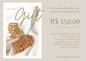 Gift Voucher/Cartão de Presente - 150,00 reais