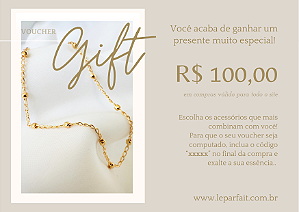 Gift Voucher/Cartão de Presente - 100,00 reais