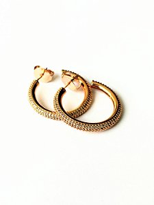 Argola Microcravejada - Andressa