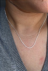 Corrente Veneziana 0,8mm em Prata 925