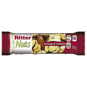 Barra Nuts Ritter Morango e Cranberry 30 g