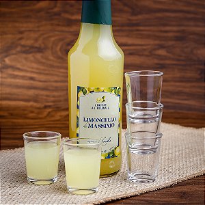 Kit licor & copinhos de vidro