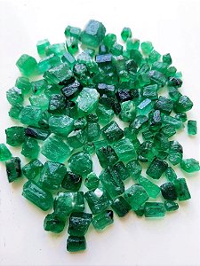 Pedra Esmeralda Bruta boas Pequenas - Rough Emerald Good Quality smallstones