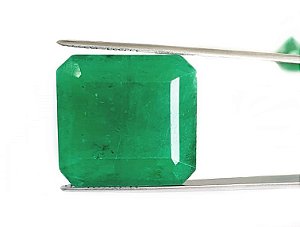 Pedra Esmeralda Lapidada Quadrada - Cut Emerald quality