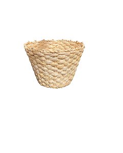 Mini Vaso Cachepô de Palha