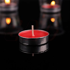Velas Flutuantes Vermelhas Para Decoração 10un.