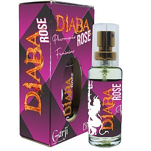 PERFUME FEMININO COM PHEROMÔNIO DIABA ROSE 15ML