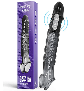 Capa peniana com cerdas massageadoras