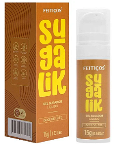 SUGALIK SUGADOR LÍQUIDO COMESTÍVEL COM EXTRATO DE JAMBU 15G DOCE DE LEITE