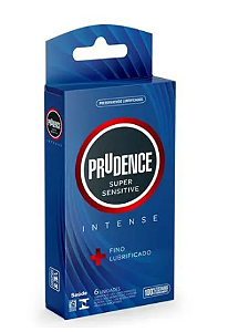 PRESERVATIVO SUPER SENSITIVE INTENSE COM 6 UNIDADES PRUDENCE