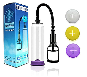 Bomba Peniana manual sucção com 3 anéis