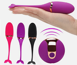 VIBRADOR CÁPSULA FORMATO PEIXE COM CONTROLE