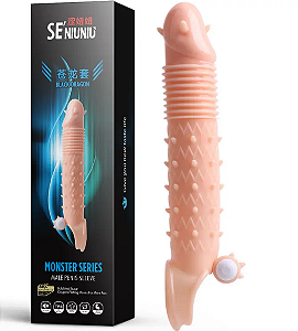 Capa peniana com cerdas massageadoras