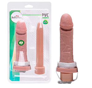 CAPA PENIANA REALÍSTICA COM VIBRADOR HOT FLOWERS