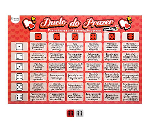 JOGO DUELO DO PRAZER ROMÂNTICO DIVERSÃO AO CUBO