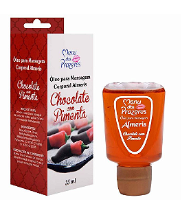 Almeris Óleo Beijável Térmico CHOCOLATE COM PIMENTA 30ml Menu dos Prazeres