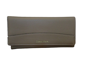 Carteira CAQUI, pala com costura e magnético