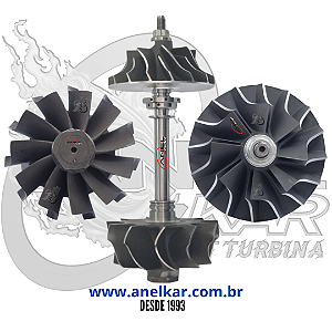 Eixo e Rotor Turbina TB4125 F1000 F4000 D10 D20 229/4 - Mercedes-Benz 608 / 709 MWM 229.4 / Q20B