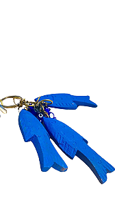 Chaveiro Penca Peixes Azul bic (22x7)
