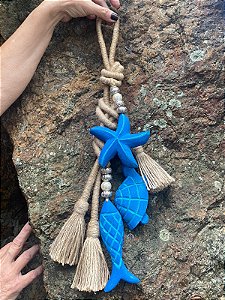 Colar de Mesa/Parede Penca Mar Azul (50cm)
