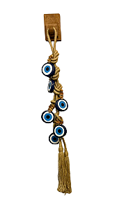 Colar de Mesa e Parede Penca Olho grego G ( 6 olhos)