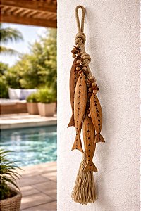 Colar De Mesa ou Parede Penca Peixes G