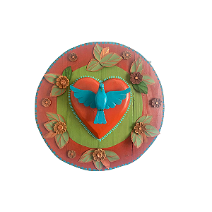 Mandala Coração Divino 60cm diâmetro