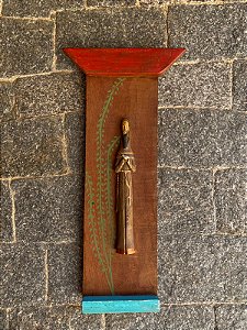 Quadro São Francisco Rústico (50x15)