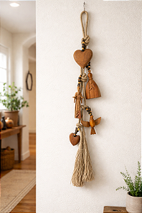 Colar Penca São Francisco, Aparecida, Divino e Corações ( 1 metro e 10cm)