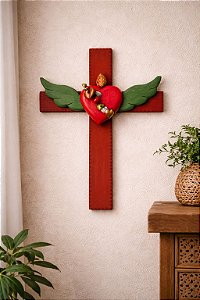 Cruz Giga Corações (61x48)