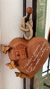 Coração Poesia Sorte (23x16)