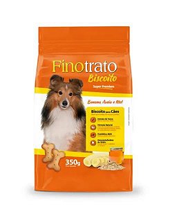 Petisco Finotrato Biscoitos de Banana,Aveia e Mel 350 gramas