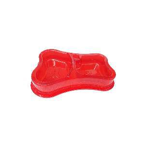 Comedouro Automático Duplo Glitter Pet Toys 460 X 300 ml, Vermelho