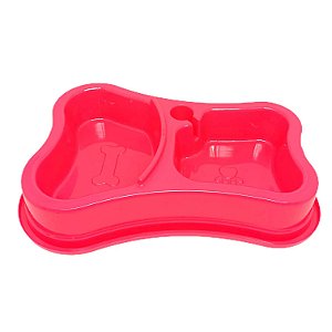 Comedouro Automático Duplo Neon Pet Toys 460 X 300 ml Rosa