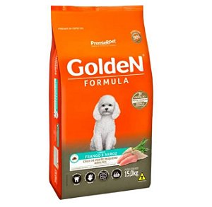 Ração Golden Fórmula Cães Adultos Raças Pequenas Frango e Arroz Mini Bits 15 kg
