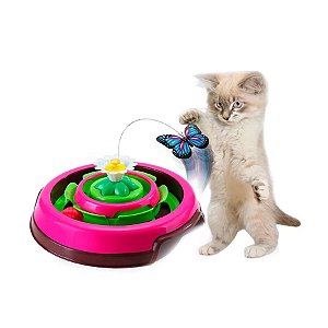 Brinquedo Cat Spin Rosa Para Gatos Truqys