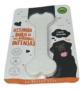 Mordedor  Osso 01 Duro Branco 18CM