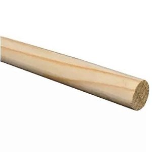 Poleiro Madeira 12MM X 1MT-Liso- Cazotto